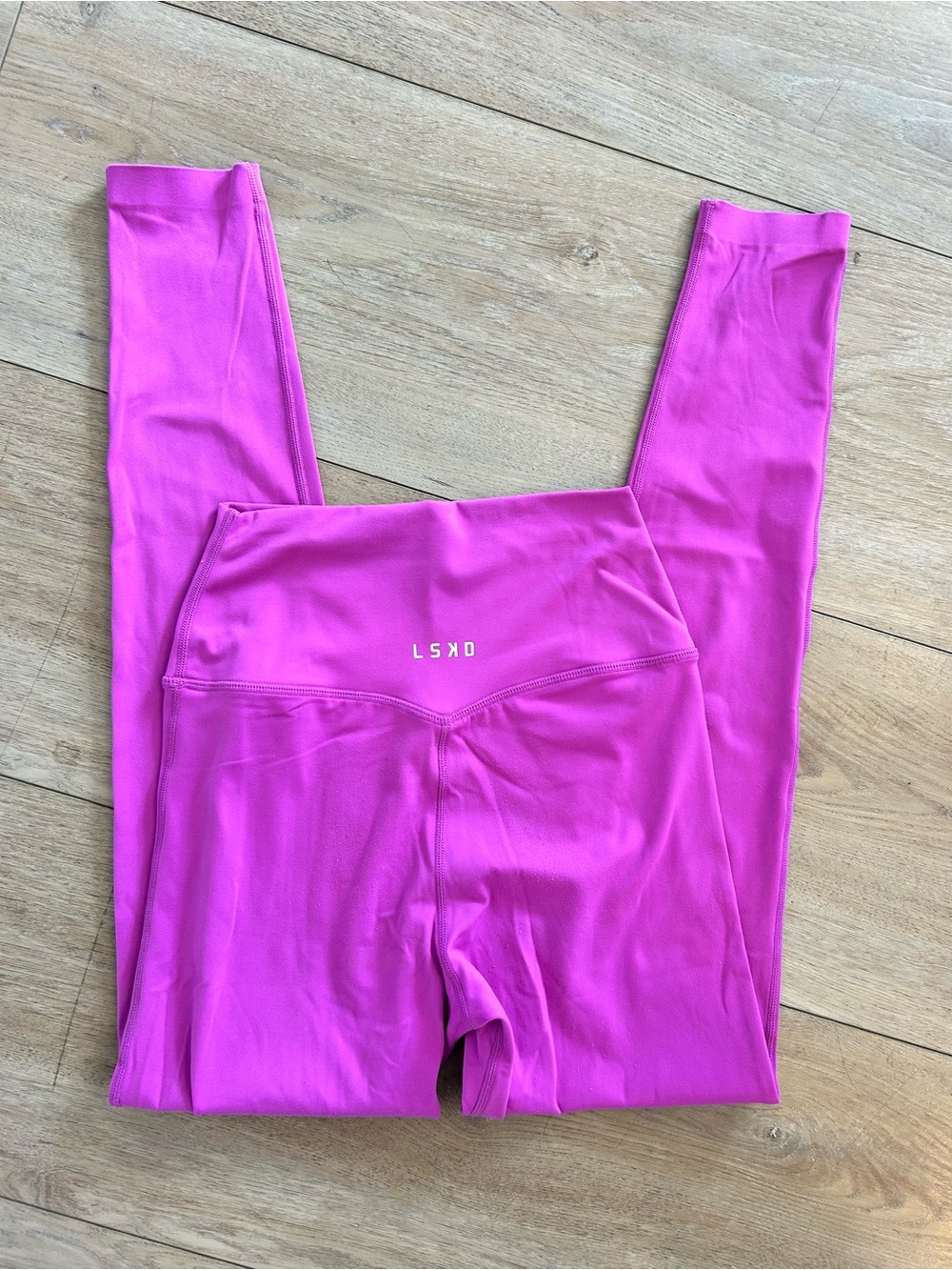 LSKD Fuscia Leggings - Bright Pink| Size M
